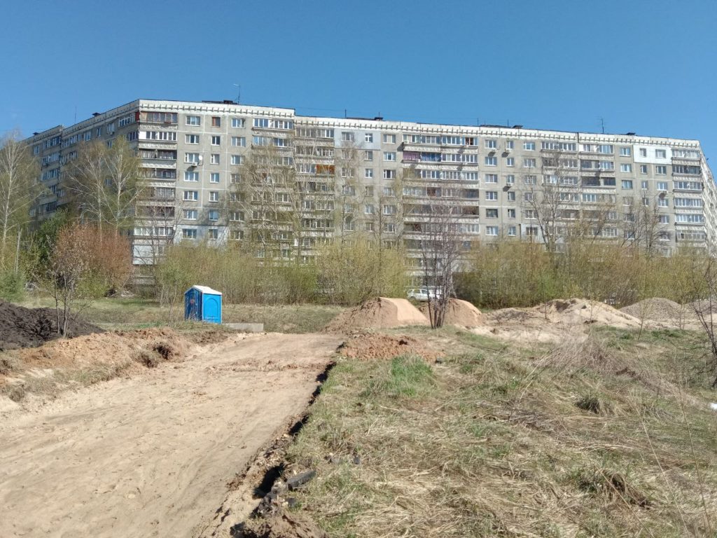 Строительные работы в Касьяновском овраге